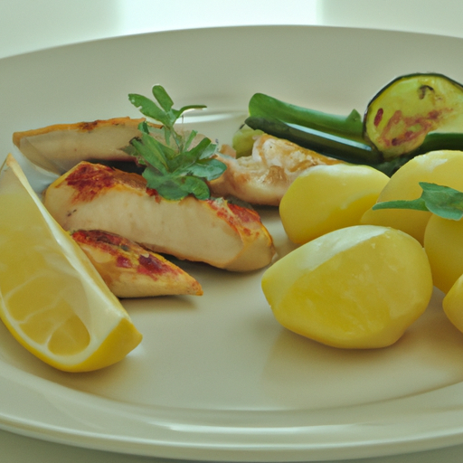 Kyckling med citron och örter