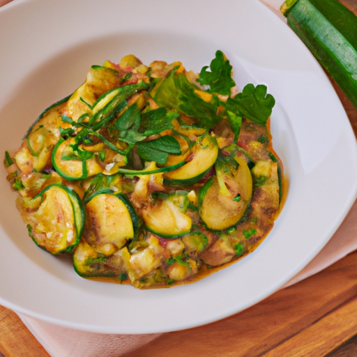 Lax med zucchininudlar