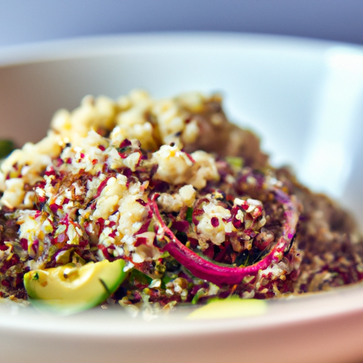 Quinoasallad med avokado och grönsaker